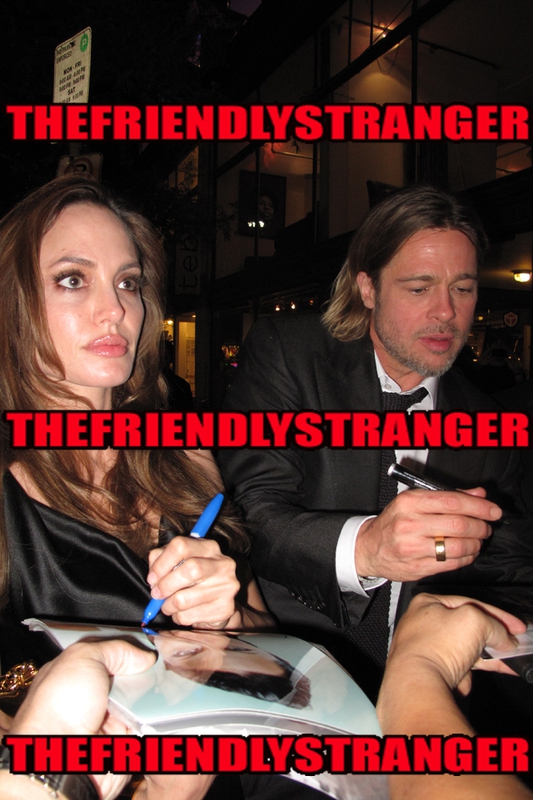 Angelina Jolie Brad Pitt Signing Autographs for RACC Autograph Collector THEFRIENDLYSTRANGER Angelina Jolie Brad Pitt Signing Autograph for RACC Autograph Collector THEFRIENDLYSTRANGER
