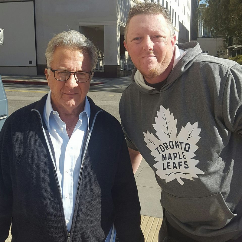 Dustin Hoffman Photo with RACC Autograph Collector David Durocher Dustin Hoffman Photo with RACC Autograph Collector David Durocher