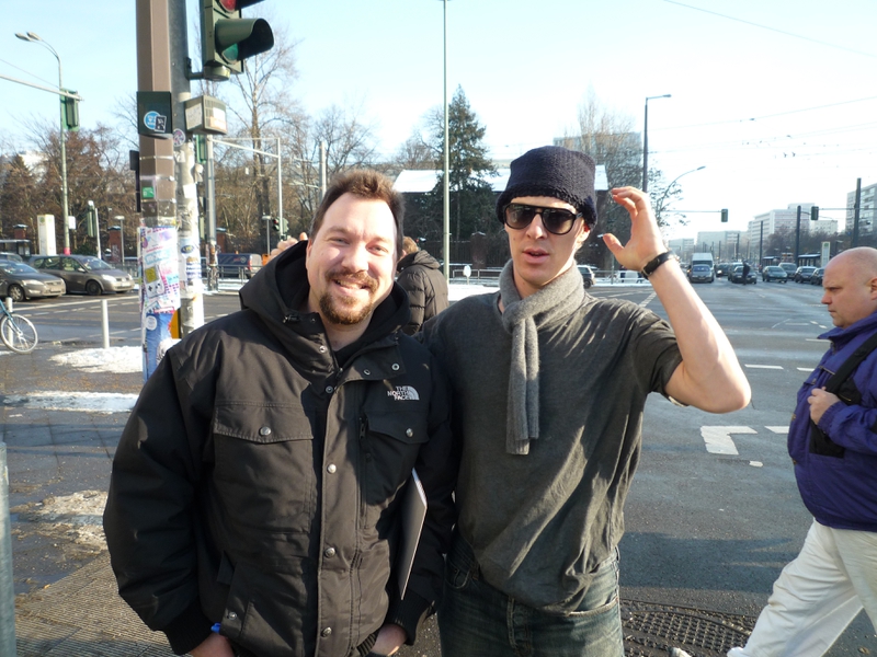 Benedict Cumberbatch Photo with RACC Autograph Collector RB-Autogramme Berlin