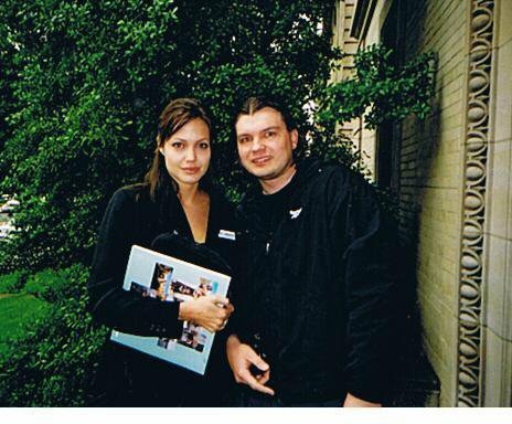 Angelina Jolie Photo with RACC Autograph Collector Bob Pivoroff Angelina Jolie Photo with RACC Autograph Collector Bob Pivoroff