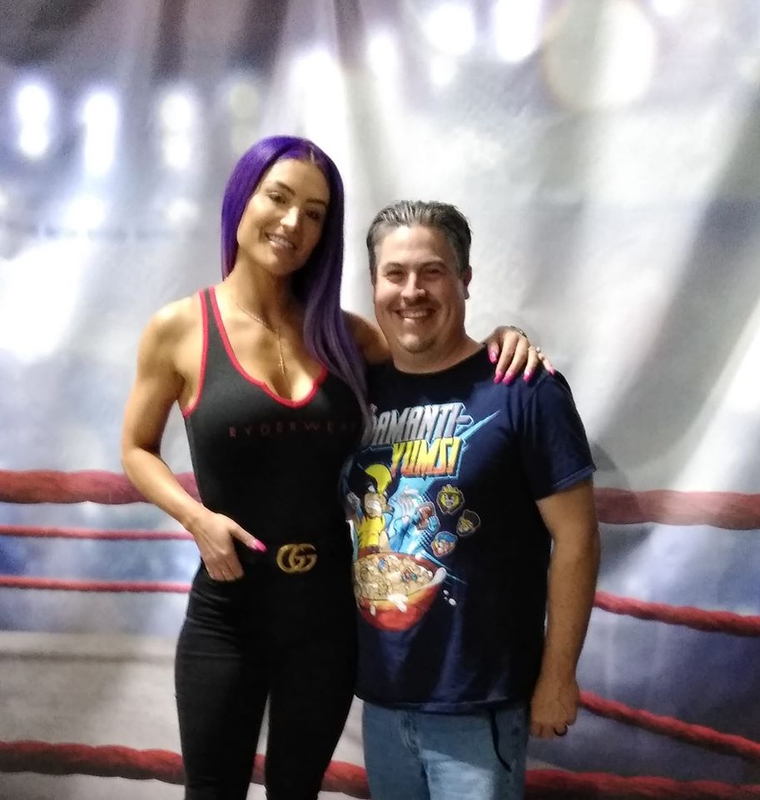 Eva Marie Photo with RACC Autograph Collector Bryan Calloway Eva Marie Photo with RACC Autograph Collector Bryan Calloway