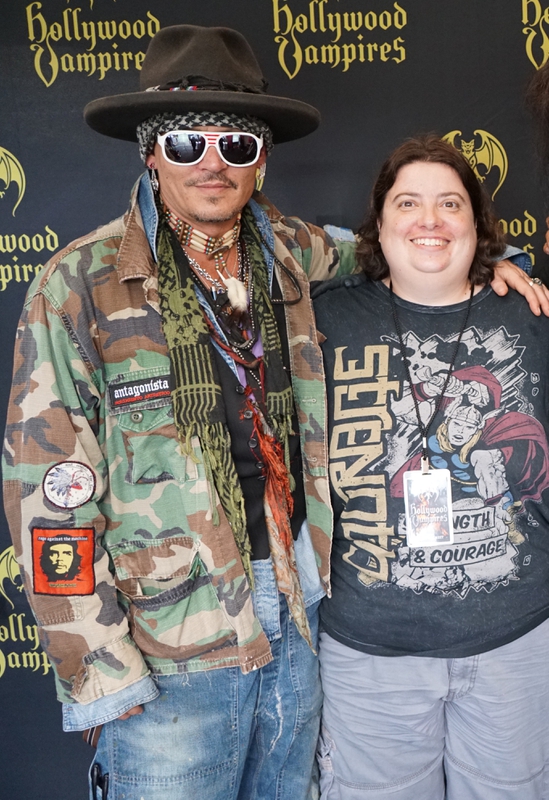 Johnny Depp Photo with RACC Autograph Collector Laura LaBarber Johnny Depp Photo with RACC Autograph Collector Laura LaBarber