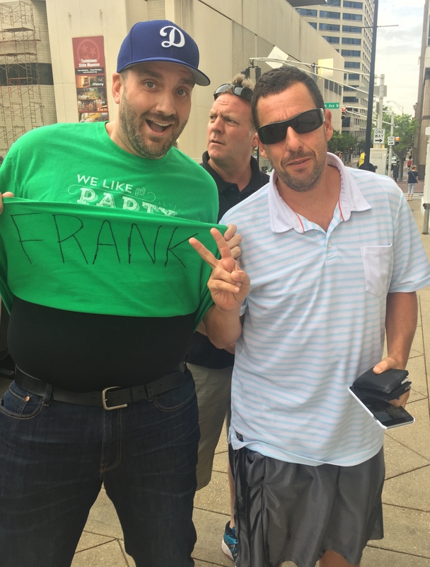 Adam Sandler Photo with Authentic Autograph Dealer Jason Shepherd Adam Sandler Photo with Authentic Autograph Dealer Jason Shepherd