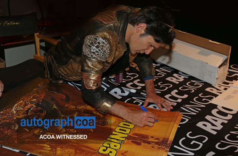 Corey Feldman Signing Autographs for RACC Autograph Collector RACC Signings Corey Feldman Signing Autograph for RACC Autograph Collector RACC Signings