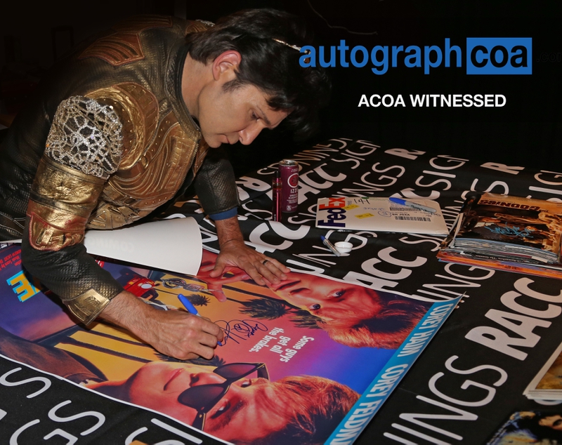 Corey Feldman Signing Autographs for RACC Autograph Collector RACC Signings Corey Feldman Signing Autograph for RACC Autograph Collector RACC Signings