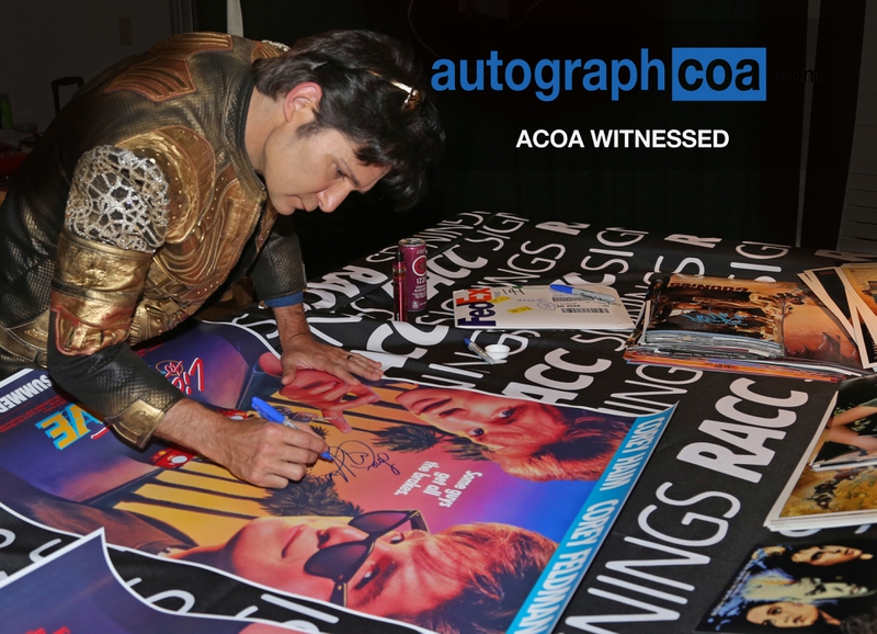 Corey Feldman Signing Autographs for RACC Autograph Collector RACC Signings Corey Feldman Signing Autograph for RACC Autograph Collector RACC Signings