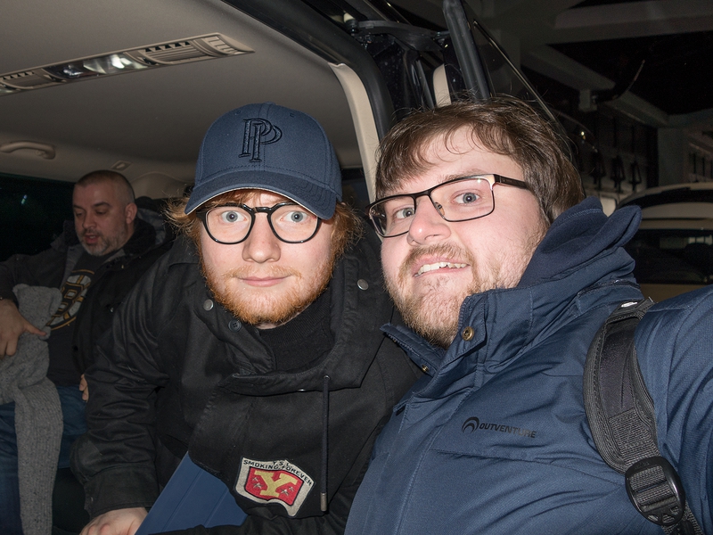 Ed Sheeran Photo with RACC Autograph Collector Ilya Zeta