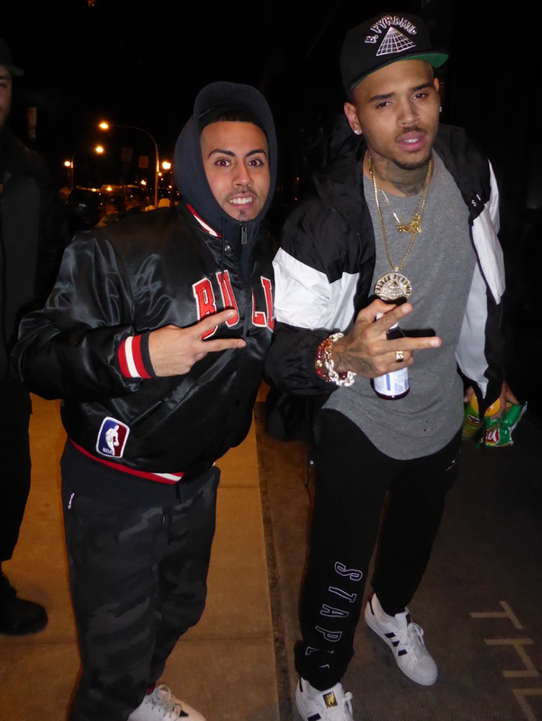 Chris Brown Photo with RACC Autograph Collector Ryan Graham
