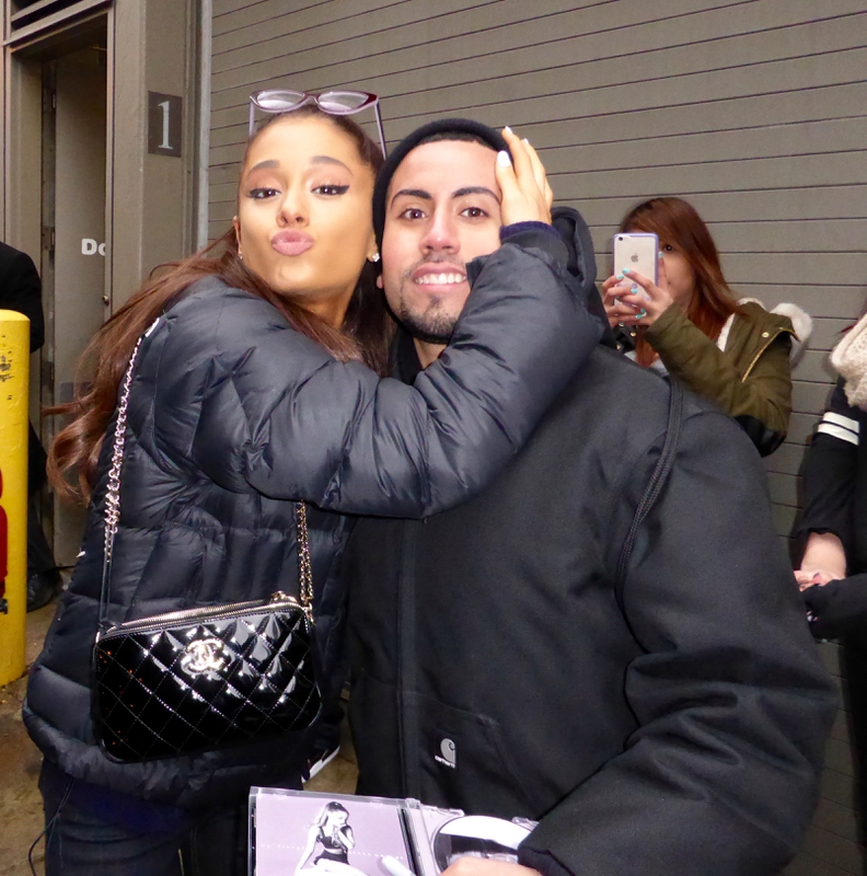 Ariana Grande Photo with RACC Autograph Collector Ryan Graham Ariana Grande Photo with RACC Autograph Collector Ryan Graham