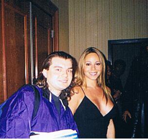 Mariah Carey Photo with RACC Autograph Collector Bob Pivoroff Mariah Carey Photo with RACC Autograph Collector Bob Pivoroff