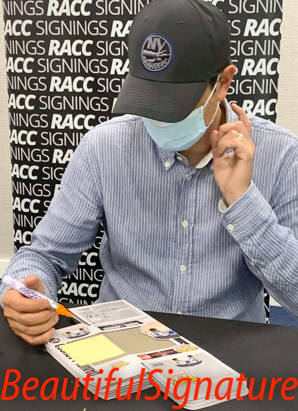 Ralph Macchio Signing Autographs for RACC Autograph Collector Dario Alequin Ralph Macchio Signing Autograph for RACC Autograph Collector Dario Alequin