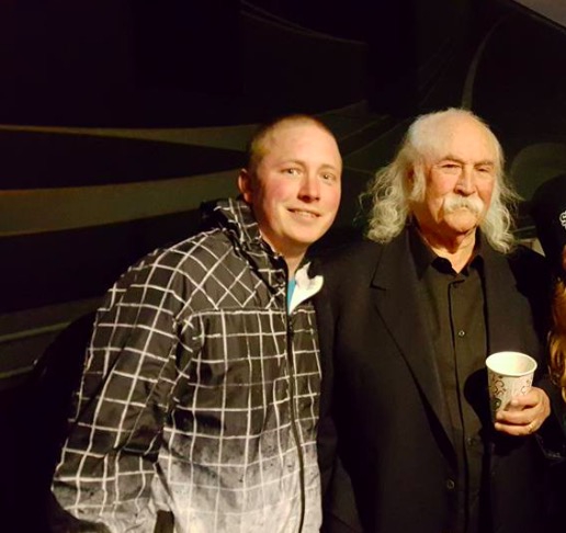 David Crosby Photo with RACC Autograph Collector Josh Lasure David Crosby Photo with RACC Autograph Collector Josh Lasure