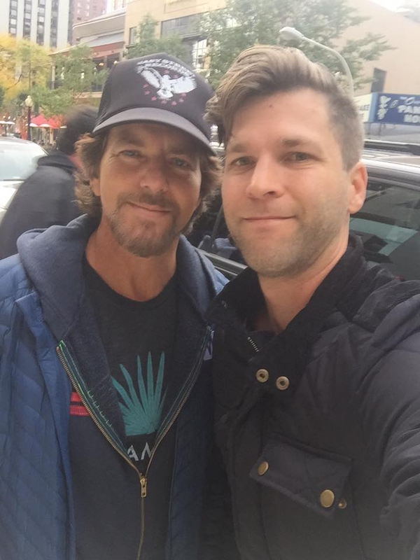 Eddie Vedder Photo with Authentic Autograph Dealer All-Star Signatures, LLC Eddie Vedder Photo with Authentic Autograph Dealer All-Star Signatures, LLC