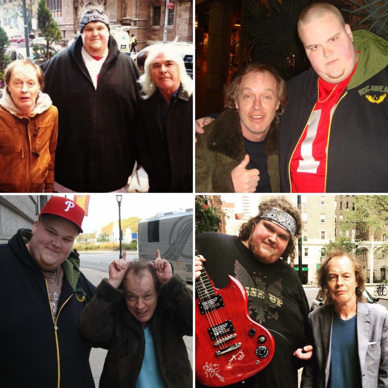 Angus Young Photo with Authentic Autograph Dealer Piece Of History Collectibles Angus Young Photo with Authentic Autograph Dealer Piece Of History Collectibles