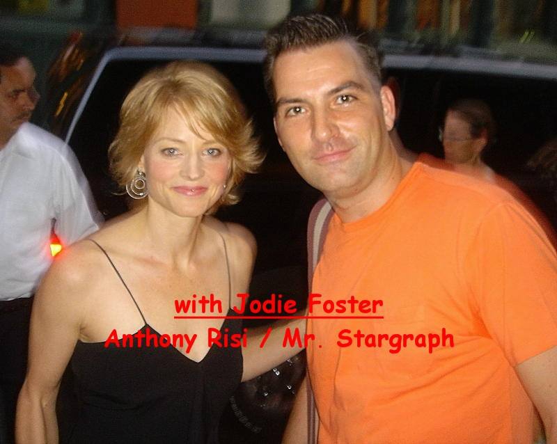 Jodie Foster Photo with RACC Autograph Collector Anthony Risi Jodie Foster Photo with RACC Autograph Collector Anthony Risi
