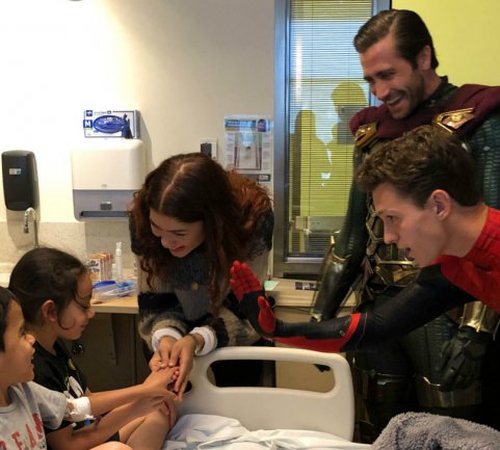 Cast of 'Spider-Man' Visits Children's Hospital in Character Costumes!