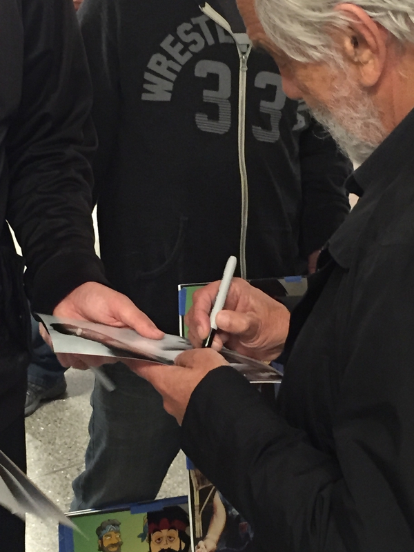 Tommy Chong Signing Autograph for RACC Autograph Collector Mike Schreiber
