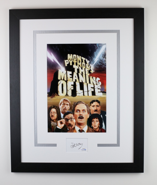 Item # 144667 - John Cleese "Monty Python's The Meaning of Life" SIGNED Framed 16x20 Display