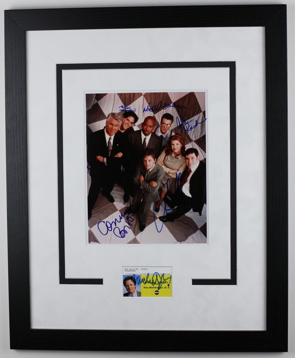 Item # 144889 - "Spin City" Cast AUTOGRAPHS Signed Framed 16x20 Display - Michael J. Fox +5