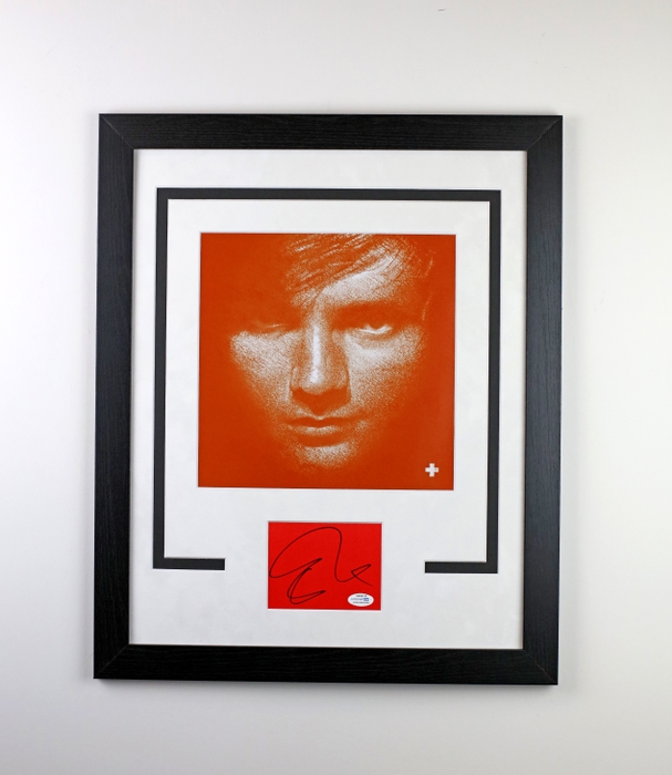 Item # 147960 - Ed Sheeran "Plus" + AUTOGRAPH Signed Custom Framed 16x20 Photo Display