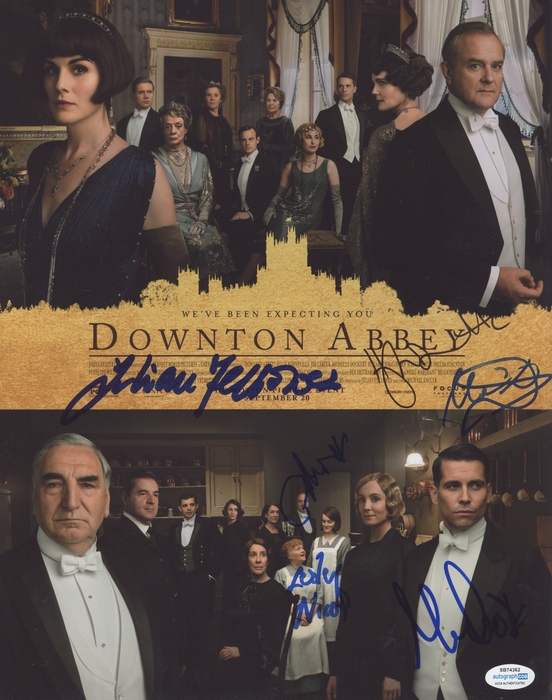 Item # 161031 - "Downton Abbey" Cast AUTOGRAPHS Signed 11x14 Photo - Dockery, Bonneville +4