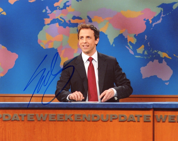 Seth Meyers "Saturday Night Live" AUTOGRAPH Signed 'SNL' 8x10 Photo ACOA |  eBay UK