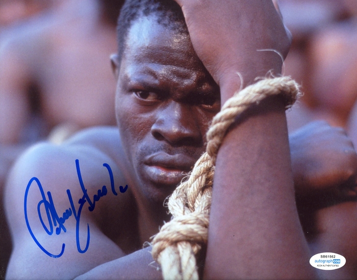 Item # 158492 - Djimon Hounsou "Amistad" AUTOGRAPH Signed 'Cinque' 8x10 Photo