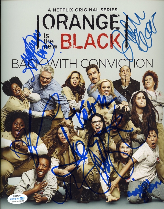 Item # 158550 - "Orange Is the New Black" AUTOGRAPHS Signed 8x10 Photo - Laura Prepon +7