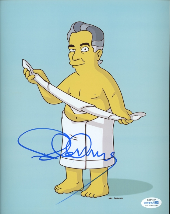 Item # 158686 - Placido Domingo "The Simpsons" AUTOGRAPH Signed Opera Singer 8x10 Photo