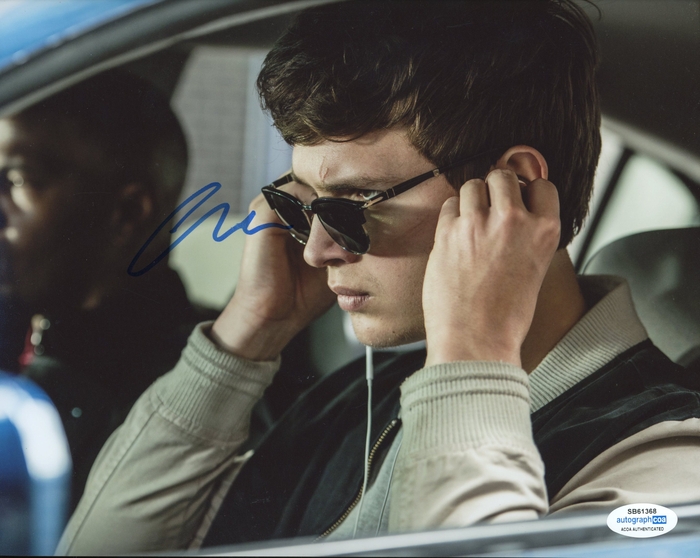 Item # 158707 - Ansel Elgort "Baby Driver" AUTOGRAPH Signed 8x10 Photo B