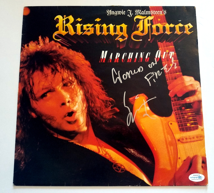 Yngwie Malmsteen Autographed Signed Album Record LP ACOA | eBay