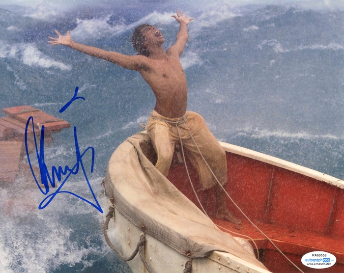 Item # 88476 - Suraj Sharma "Life of Pi" AUTOGRAPH Signed 8x10 Photo E