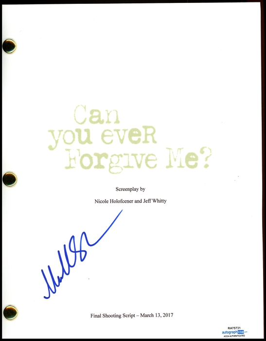 Item # 129853 - Marielle Heller "Can You Ever Forgive Me?" AUTOGRAPH Signed Script Screenplay