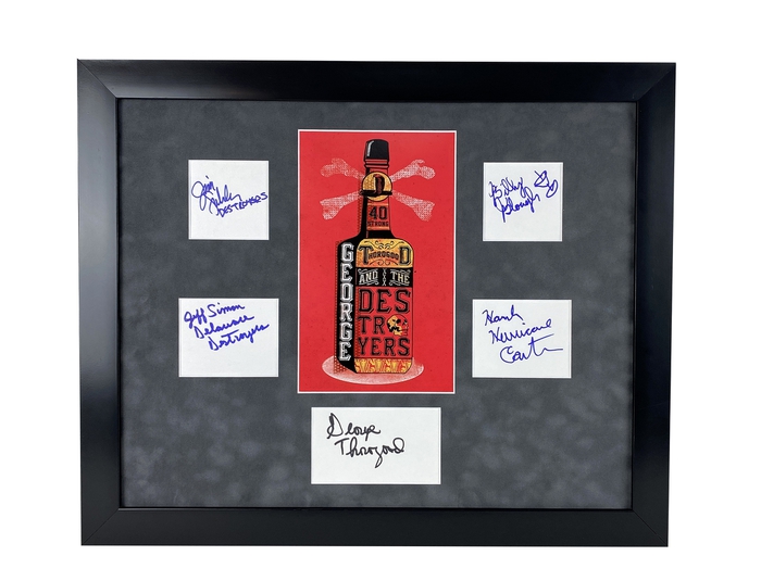 Item # 142838 - George Thorogood The Destroyers Autographed Signed 16x20 Framed Photo Display