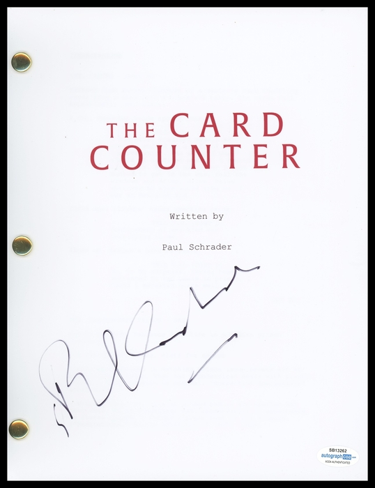 Item # 149745 - Paul Schrader "The Card Counter" AUTOGRAPH Signed Full Script Screenplay