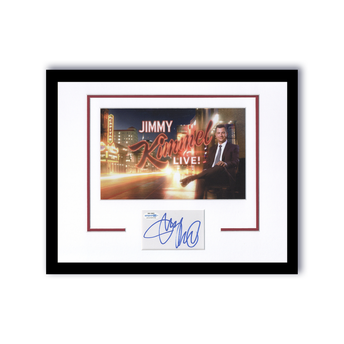 Item # 149032 - Jimmy Kimmel "Jimmy Kimmel Live!" AUTOGRAPH Signed Framed 11x14 Display