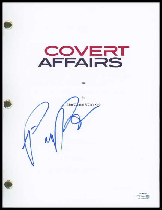Item # 155493 - Piper Perabo "Covert Affairs" AUTOGRAPH Signed Full Pilot Episode Script