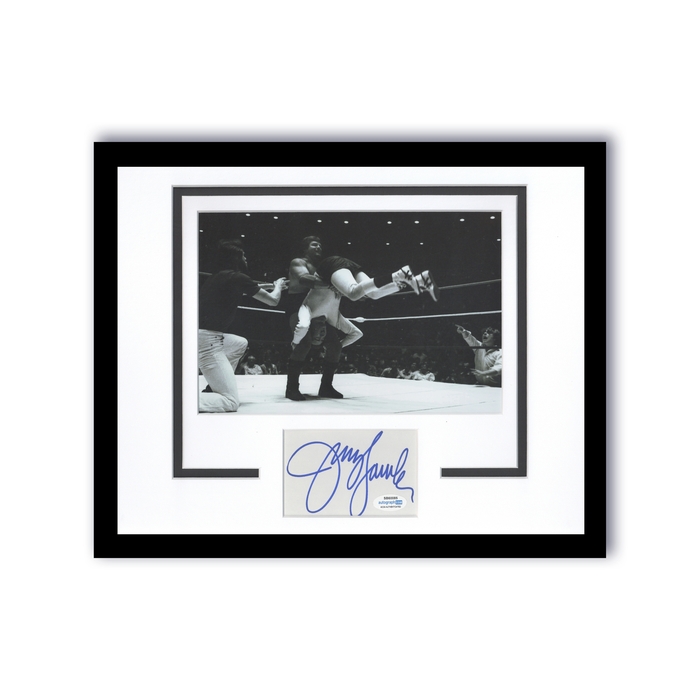 Item # 156275 - WWE Jerry Lawler Autographed Signed 11x14 Photo Display The King Wrestler WWF
