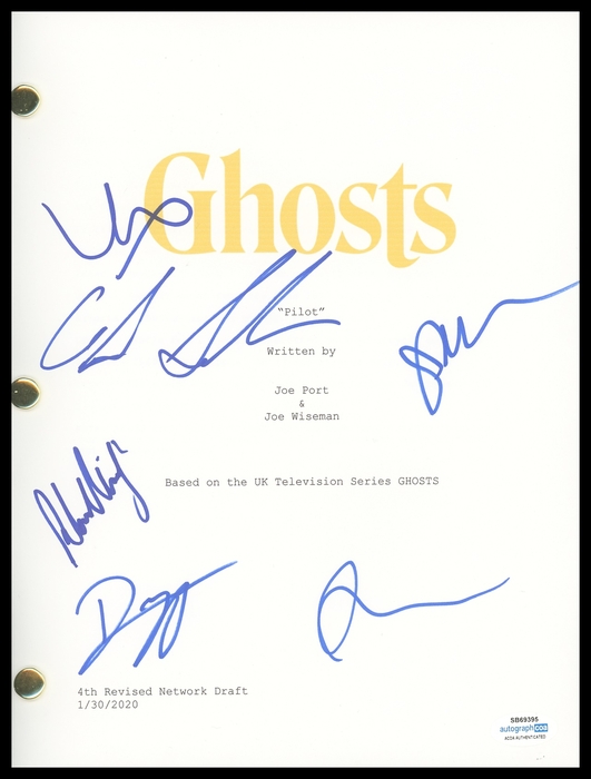 Item # 161640 - "Ghosts" Cast AUTOGRAPHS Signed Pilot Episode Script - Rose McIver +5 B
