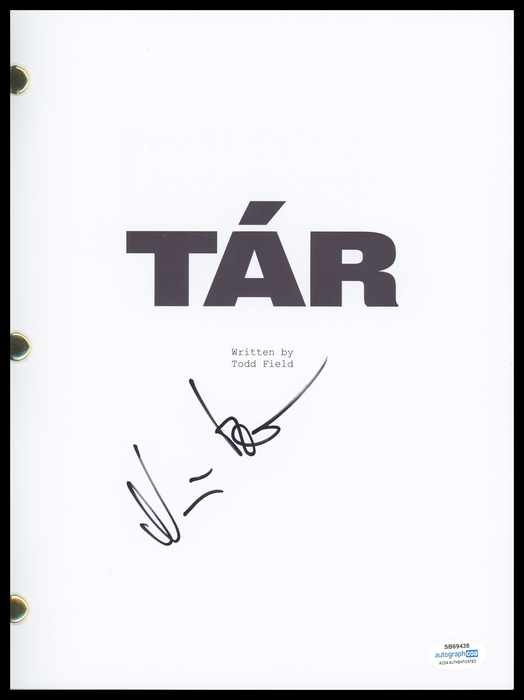 Item # 161728 - Nina Hoss "Tár" AUTOGRAPH Signed Tar 'Sharon Goodnow' Script Screenplay