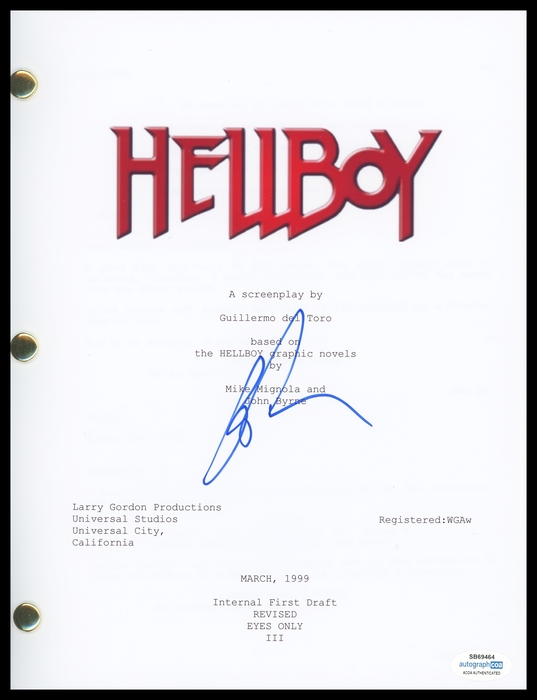 Item # 161790 - Ron Perlman "Hellboy" AUTOGRAPH Signed Full Complete Script Screenplay B