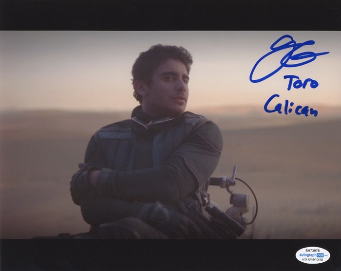Item # 143495 - Jake Cannavale "The Mandalorian" AUTOGRAPH Signed 'Toro Calican' 8x10 Photo O