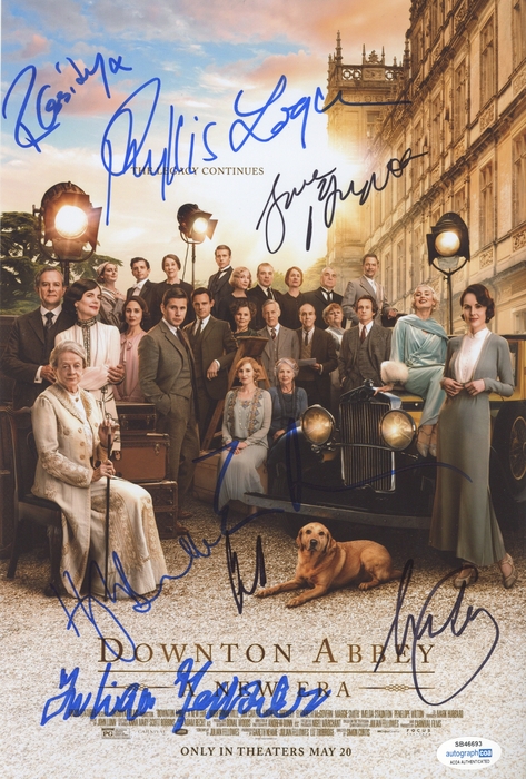 Item # 153605 - "Downton Abbey: A New Era" AUTOGRAPHS Signed 8x12 Photo - Michelle Dockery +7