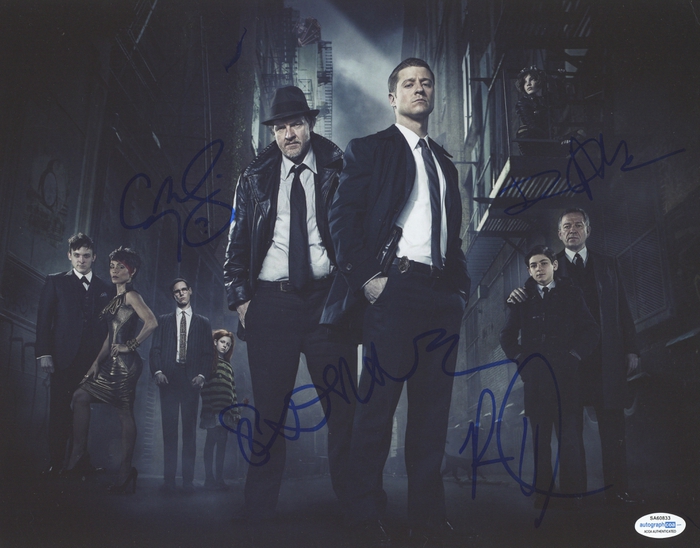 Item # 142545 - Cory Michael Smith, Robin Taylor, David Mazouz +1 "Gotham" SIGNED 11x14 Photo