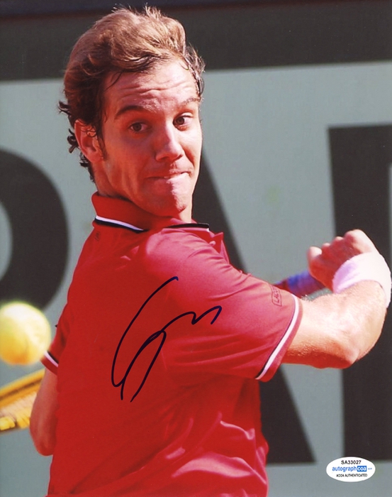 Item # 137380 - Richard Gasquet AUTOGRAPH Signed Tennis 8x10 Photo B