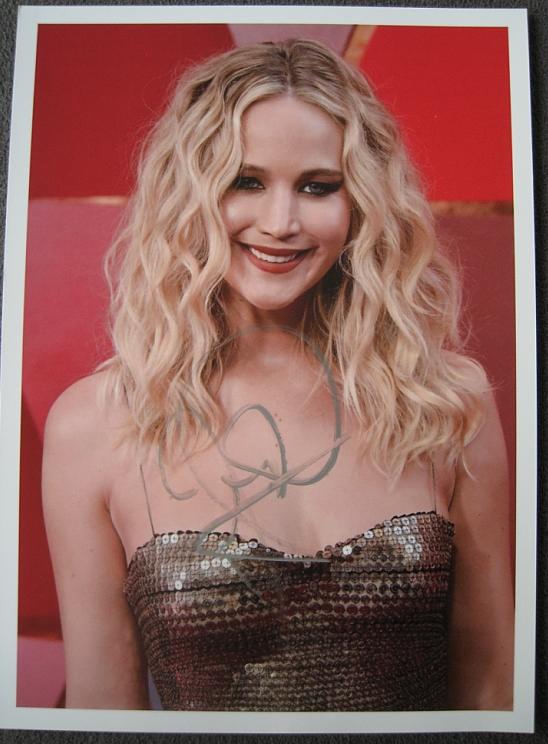 Jennifer Lawrence TTM Autograph by Fanmail TTM Jennifer Lawrence Autograph by Fanmail TTM