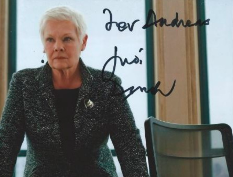 Judi Dench TTM Autograph by Fanmail TTM Judi Dench Autograph by Fanmail TTM