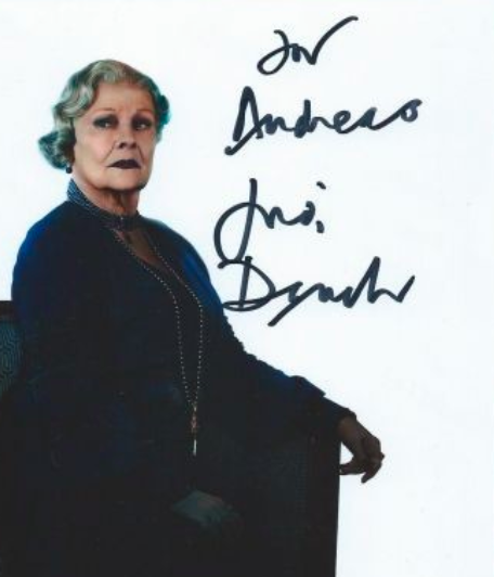 Judi Dench Autograph by Fanmail TTM
