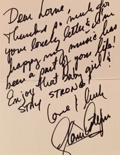 Gloria Estefan Autograph by Fanmail TTM