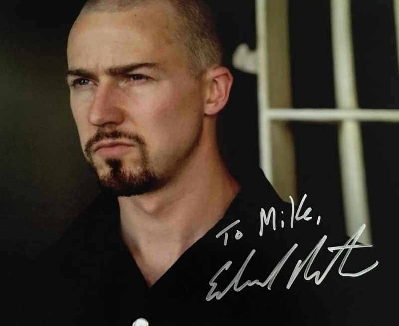 Edward Norton TTM Autograph by Fanmail TTM Edward Norton Autograph by Fanmail TTM